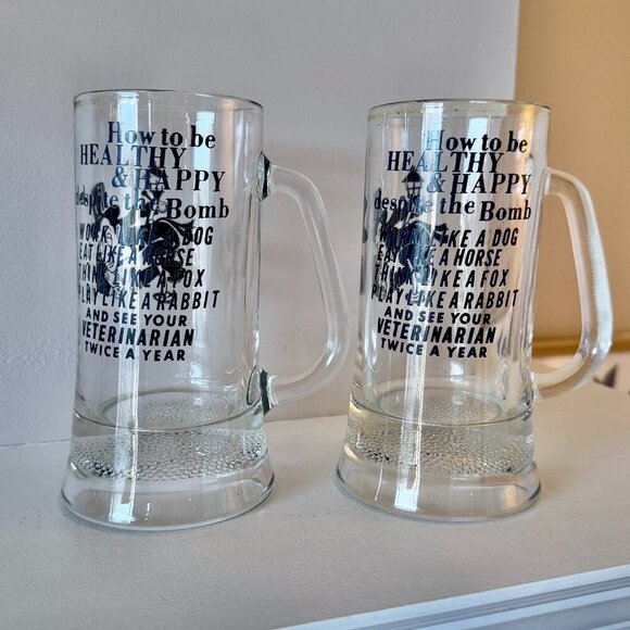 1950s Vintage Joke Glassware Beer Steins - Picture 3 of 10